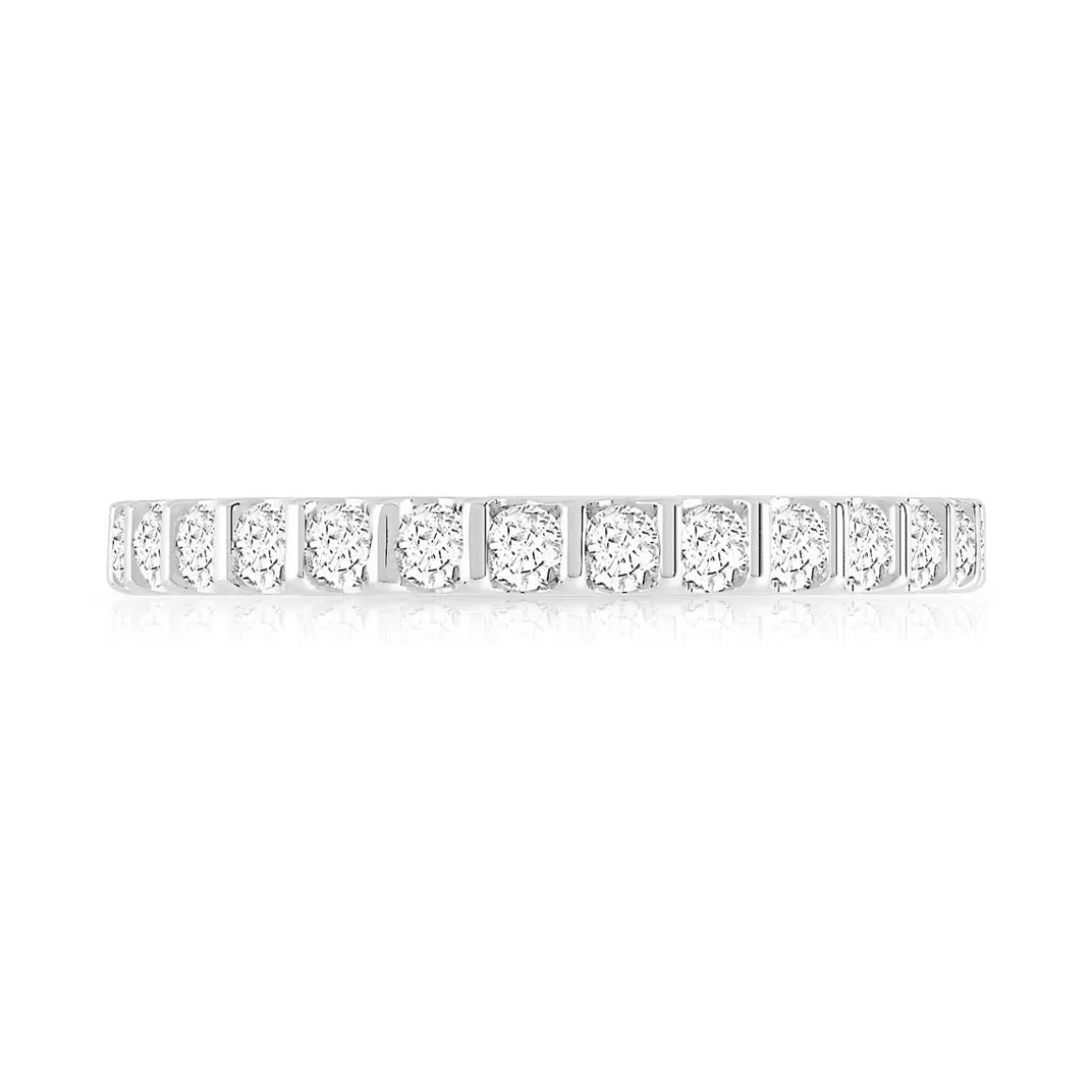 Alliance or 750 blanc diamant H/SI