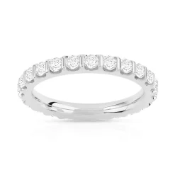 Alliance or 750 blanc diamant H/SI