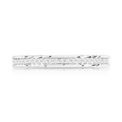 Alliance or 750 blanc diamants 2,4 mm