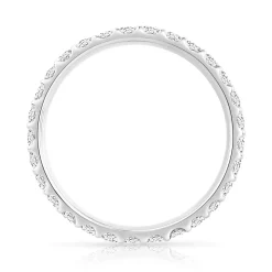 Alliance or 750 blanc diamants synthétiques 0.75 carat
