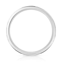 Alliance or 750 blanc diamants synthétiques 0.75ct