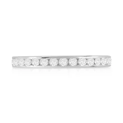 Alliance or 750 blanc tour complet diamants 2.5mm