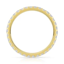 Alliance or 750 jaune diamant