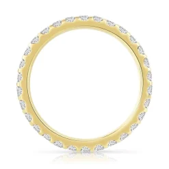 Alliance or 750 jaune diamant