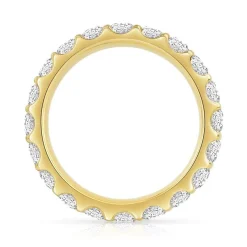 Alliance or 750 jaune diamant
