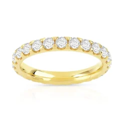 Alliance or 750 jaune diamant
