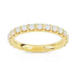 Alliance or 750 jaune diamant