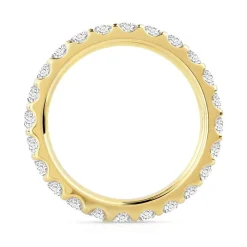 Alliance or 750 jaune diamant
