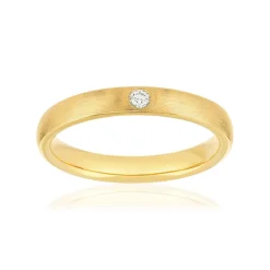 Alliance or 750 jaune diamant