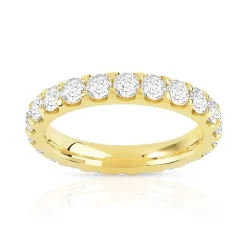 Alliance or 750 jaune diamant H/SI