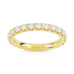 Alliance or 750 jaune diamant H/SI