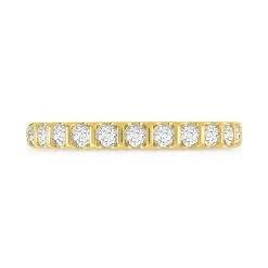 Alliance or 750 jaune diamant H/SI