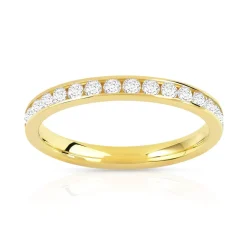 Alliance or 750 jaune diamant H/SI