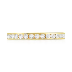Alliance or 750 jaune diamant H/SI