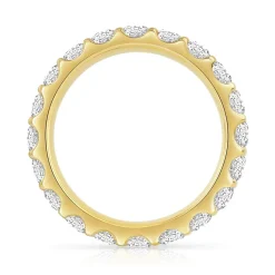 Alliance or 750 jaune diamant H/SI