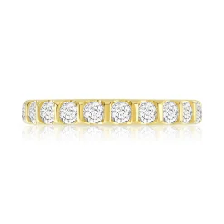 Alliance or 750 jaune diamant H/SI
