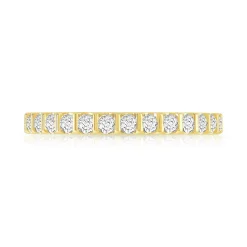 Alliance or 750 jaune diamant H/SI