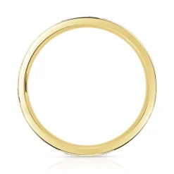 Alliance or 750 jaune diamant synthétiques 0.75 ct