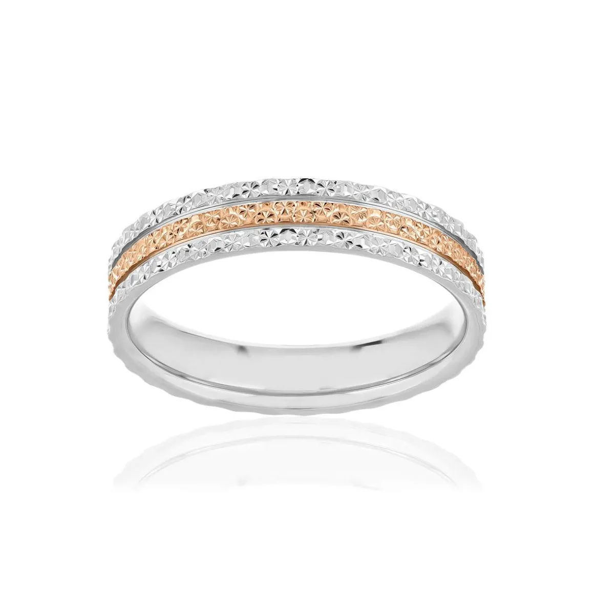 Alliance 2 ors 750 rose et blanc