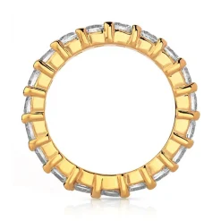 Alliance plaqué or tour complet zirconias