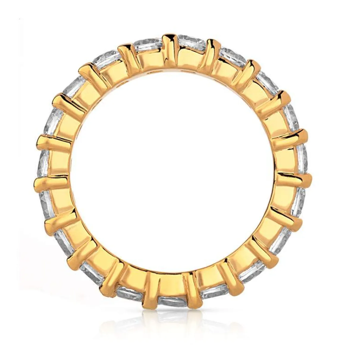 Alliance plaqué or tour complet zirconias