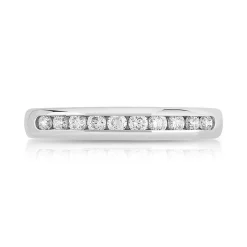 Alliance platine 950 demi-tour diamants 3,33 mm