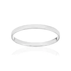 Alliance ruban 1/2 bombé 2 mm or 375 blanc