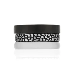 Bague 3 anneaux acier carbone
