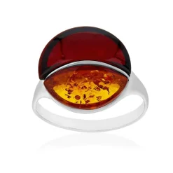 Bague argent 925 ambre