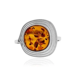 Bague argent 925 ambre