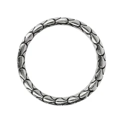Bague argent 925 écailles perlée