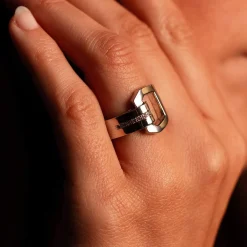 Bague argent 925 et boucle zirconias