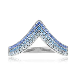 Bague argent 925 et pierres synthétiques