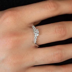 Bague argent 925 et zirconias