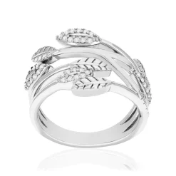 Bague argent 925 et zirconias