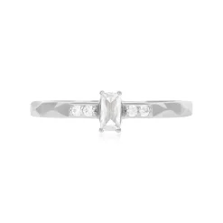 Bague argent 925 et zirconias