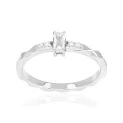Bague argent 925 et zirconias