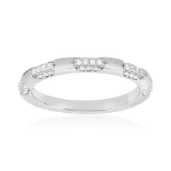 Bague argent 925 et zirconias