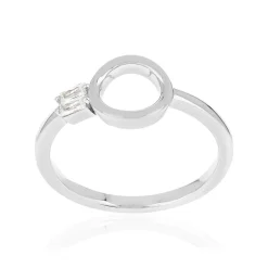 Bague argent 925 et zirconias