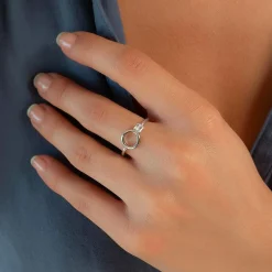 Bague argent 925 et zirconias
