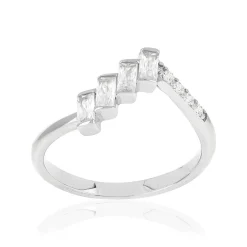 Bague argent 925 et zirconias