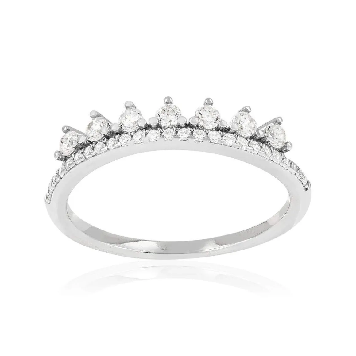 Bague argent 925 et zirconias