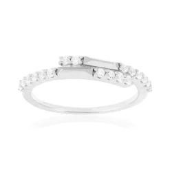 Bague argent 925 et zirconias