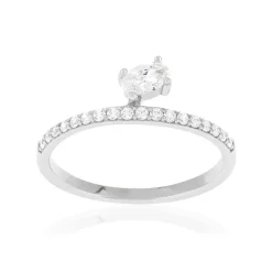Bague argent 925 et zirconias