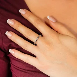 Bague argent 925 et zirconias