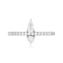 Bague argent 925 et zirconias