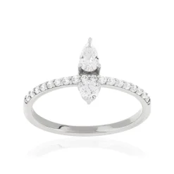 Bague argent 925 et zirconias