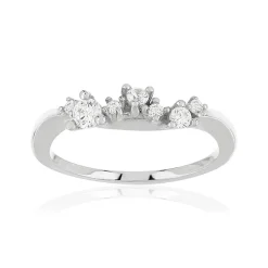 Bague argent 925 et zirconias