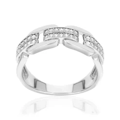 Bague argent 925 et zirconias