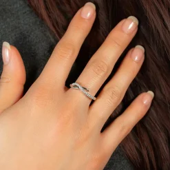 Bague argent 925 et zirconias